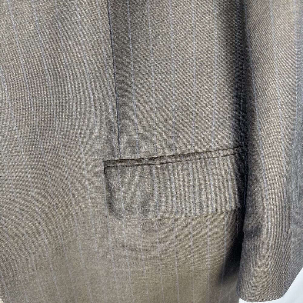 Vintage Oscar de la Renta Wool Blazer 44S Pinstrip Sport Coat, Classic, Designer - Picture 5 of 14